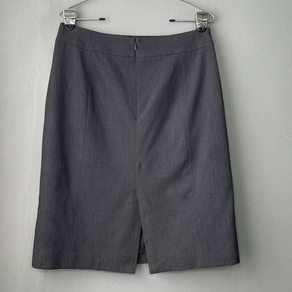 Calvin Klein Size 6 Charcoal Career Stretch Pencil Skirt Business Office Classic - Picture 3 of 11